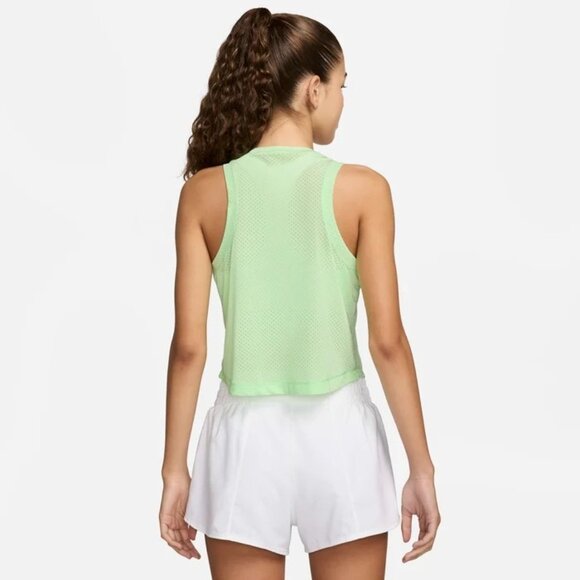 Nike One Classic Breathe Women's Dri-FIT Cropped Tank Top, Green,‎ XL - Picture 5 of 5